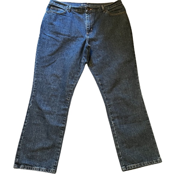 Woman’s Lee Relaxed Fit Straight Leg Jeans Size 16 Short - Picture 3 of 10